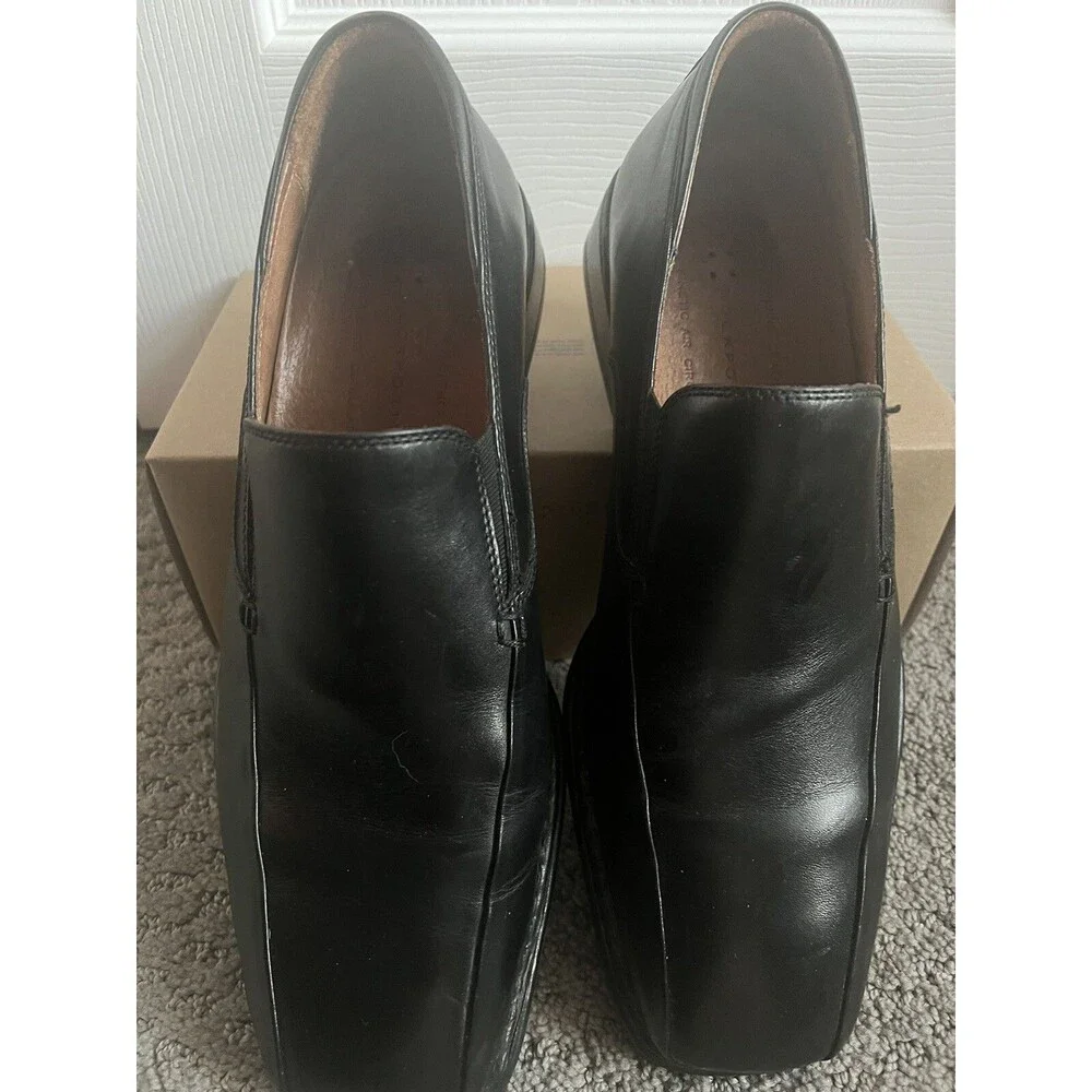 MINTY ROCKPORT MANNIX  Leather Black Loafer Men's Shoe APM24851 Sz 10M EUC!